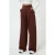 Hoge Taille Elastische Crepe Palazzo Broek