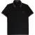 Fred Perry groen en bruin dubbel getipt zwart poloshirt