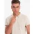 Ombre Poloshirt heren korte mouw sand melange 0109-sm