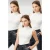 Damesbodys met halve col, geribd, 3-pack