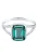 ELLI Ring  groen / smaragd / zilver