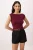 TRENDYOLMİLLA Dames Bordeaux Effen Mouwloos Getailleerd Blouses