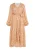 IZIA Jurk  beige / goud / oranje