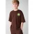 Shoeby T-shirt met backprint donkerbruin