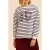 ICode White Sweatshirt Navy Blue Stripes