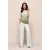 Cecile Top Offwhite / Olijfgroen