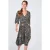 Summum Woman Wrap Dress Ikat Paisley On Jersey Blacks