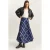 Hoge Taille Midi Rok in Geruit Patroon
