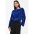 VILA rechtvallende top met pailletten – blauw