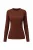 Tramontana Stretch Lace Top C36-21-401 T-shirt Lange Mouw 002650-chocolate