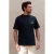 Kultivate relaxed fit T-shirt met backprint – donkerblauw