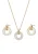 faina Sieraden set  goud / wit