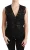 Dolce & Gabbana Zwarte Bloemen Brocade Top Gilet Vest