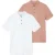 AllSaints Reform Ss Polo 2 Pac Pink/optic White