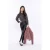 No Way Monday imitatieleren flared flared broek zwart