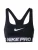 NIKE Sport bh  zwart / zilver / wit