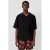 QS linnen relaxed polo – zwart