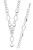 Orphelia Dames 925 Sterling Zilveren Set: Ketting + Armband – Zilver SET-016