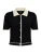 ONLY Gebreid vest ‘ONLELEA’  beige / zwart