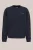 WE Fashion – Heren relaxed fit sweater van interlock met embroidery – Relaxed Fit – Donkerblauw – Katoen –
