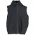 Jil Sander Gevoerde Hooded Vest in Zwart Gerecycled Polyester