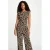 Morgan top met panterprint – zwart