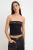TRENDYOLMİLLA Dames Zwart Effen Mouwloos Getailleerd Blouses