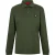 Hugo Herenpoloshirt met kraag en lange mouwen (Donkergroen)