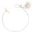 Orphelia ‘Luna’ Dames 925 Sterren Zilveren Armband – Zilver/Roze ZA-7166