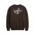 Aeden sweater met backprint donkerbruin