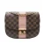 Tweedelige Damier Ebene Cuir Taurillon Wight