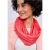 Street One Dames Sjaal met lus in effen kleur in Rood