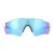Oakley Sport Heren gepolijste witte prizm saffier zonnebril
