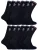 Sock Snob – 12 paar katoenen sportsokken voor heren – Zwart