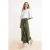 Trendyol Modest Dames Kaki Effen Maxi Overslag Sarong Modest Rokken