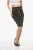 Tweed kokerrok versierd met gouden studs in Nero, Oro