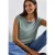 Street One Dames Shirt met decoratieve banden in Blauw