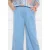 LOLALIZA wide leg regular waist broek light blue denim