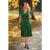 Topvintage exclusive ~ Irene overslag swing jurk in groen
