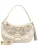 La Carrie Schoudertas  taupe / olijfgroen / rood / wit