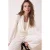 TRENDYOLMİLLA Dames Ecru Effen Lang Regular fit Blouses