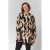 Gozzip Plus Size blouse met print – zand/zwart/oranje