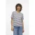 VERO MODA gestreepte top VMABBY ecru/marine
