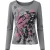 Top met lange mouwen en artistieke vlinderprint