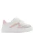 Mango Kids leren sneakers – wit/lichtroze