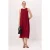 TRENDYOLMİLLA Dames Bordeaux Effen Midi Mouwloos Recht Jurken