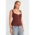 Aansluitende Mouwloze Peplum Blouse