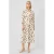 s.Oliver BLACK LABEL midi blousejurk met ceintuur en stip ecru
