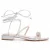 Montevita Platte Sandalen Sandsum In Zilver