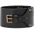AllSaints Eden Waist Belt Black/warm Brass
